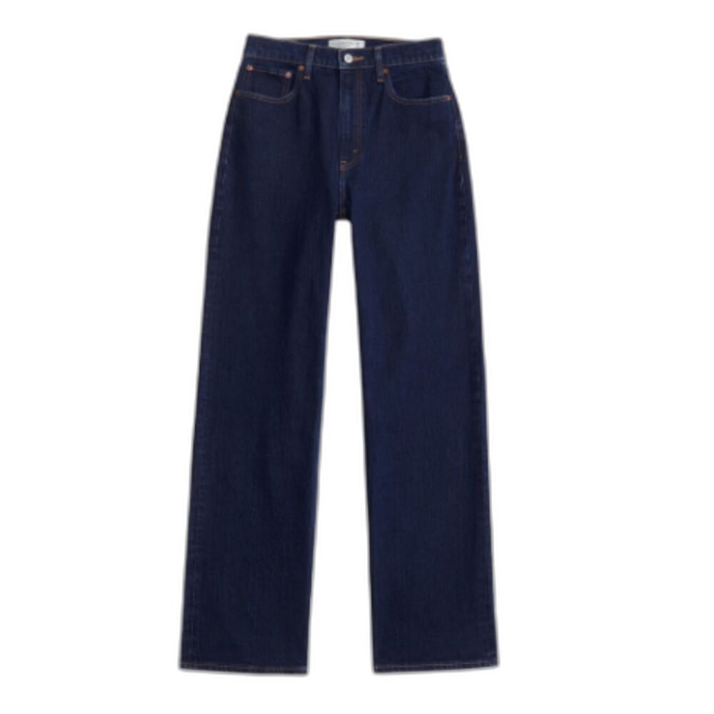 Abercrombie 90s Relaxed Jeans Women 30 Long High Rise Straight Leg Denim